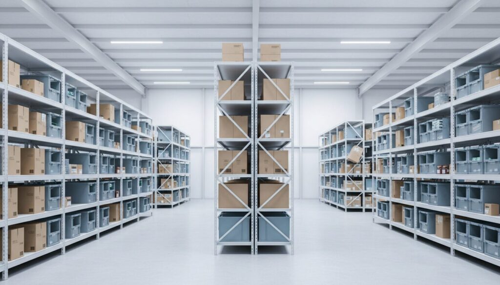 大量の在庫がある様子